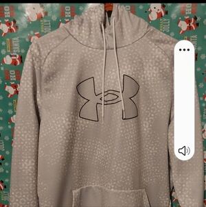 Under Armour Speckled Light Gray Hoodie